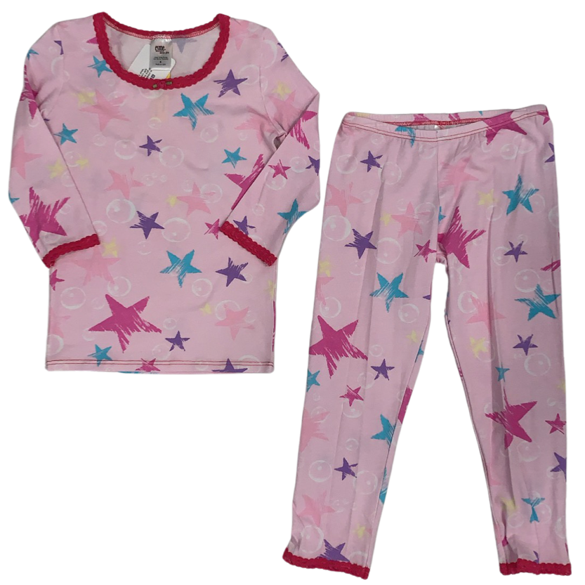 Pink Stars & Bubbles Pajama Set
