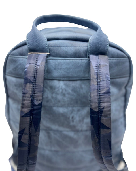 Bari Lynn Full Size Backpack- Blue Star Denim