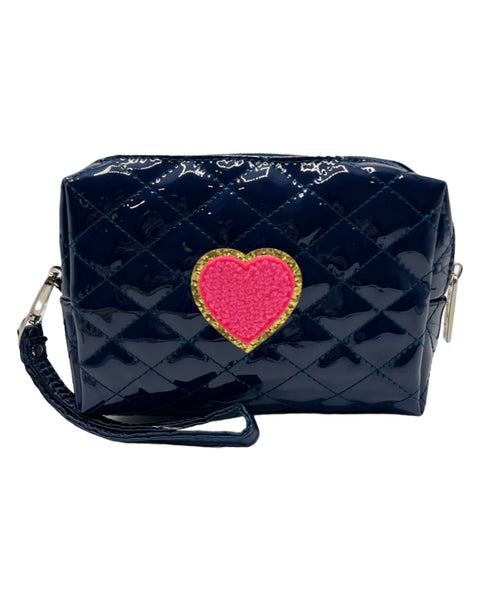 Bari Lynn Pencil Case- Quilted Navy