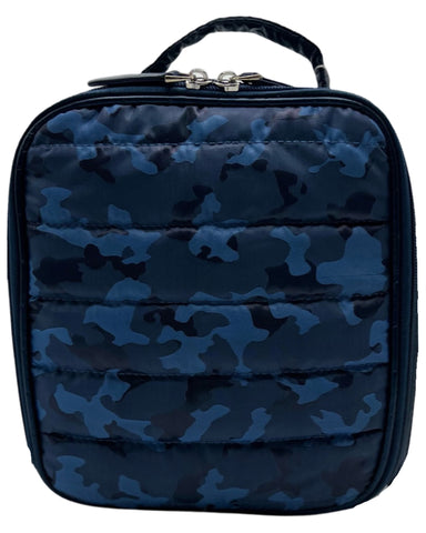 Bari Lynn Lunch Bag- Quilted Blue Camo