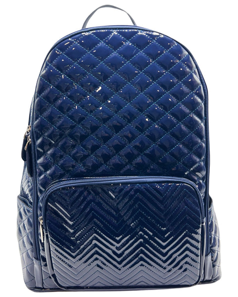 Bari Lynn Full Size Backpack- Quilted Navy