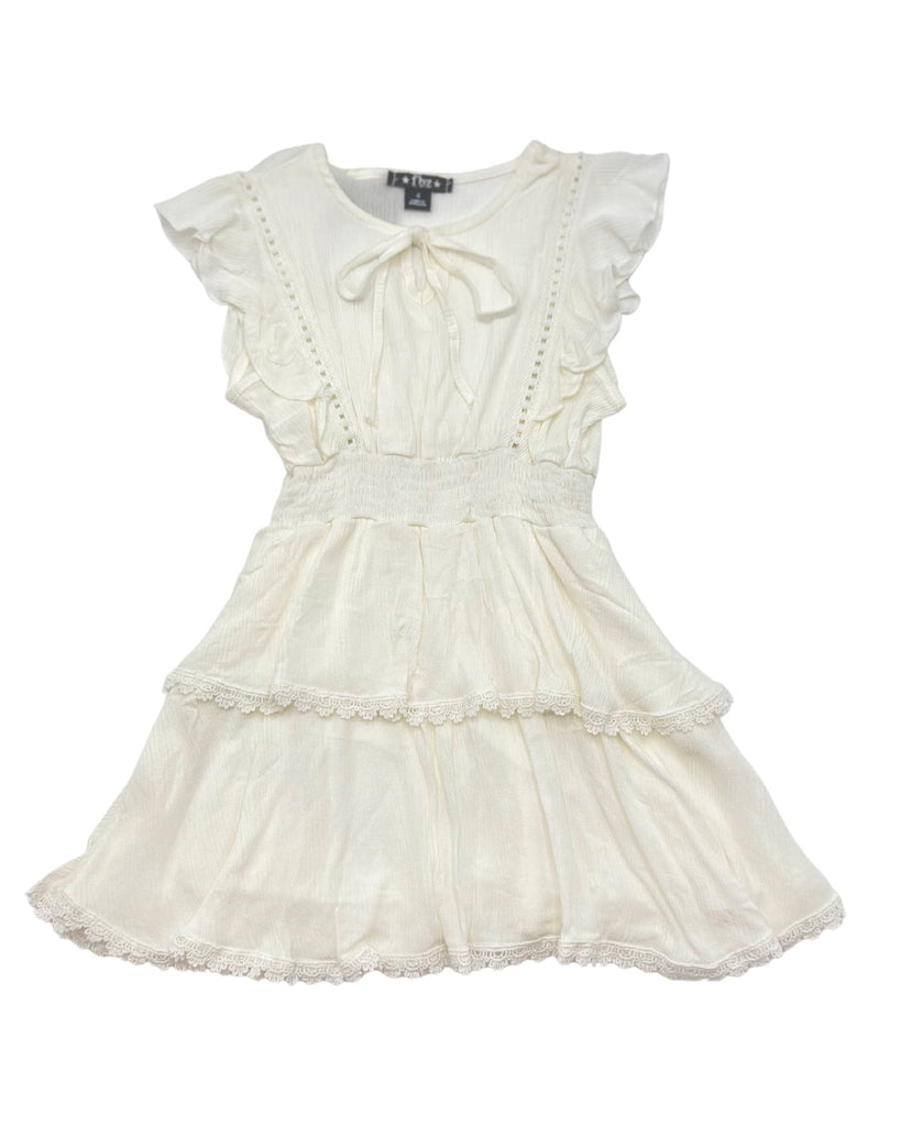 White Ruffle Dress (sz 5 & 6)
