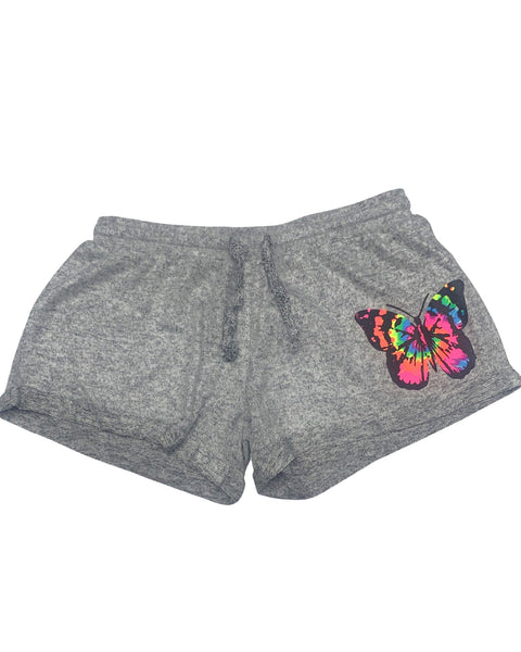 Grey Pullover Hoodie with Shorts (Set)