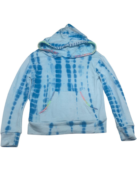 Blue Tie Dye Hoodie & Shorts (set)