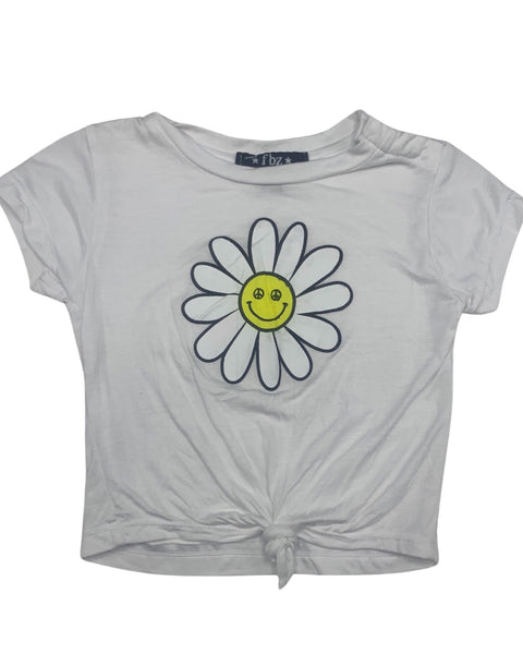 White Daisy T-shirt & Shorts (BABY Set)