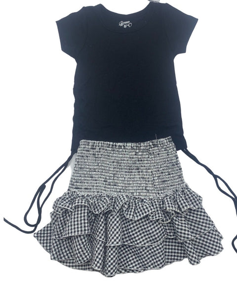 Black& White Gingham Skirt