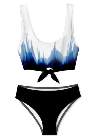 Dipped Print Bikini for Girls