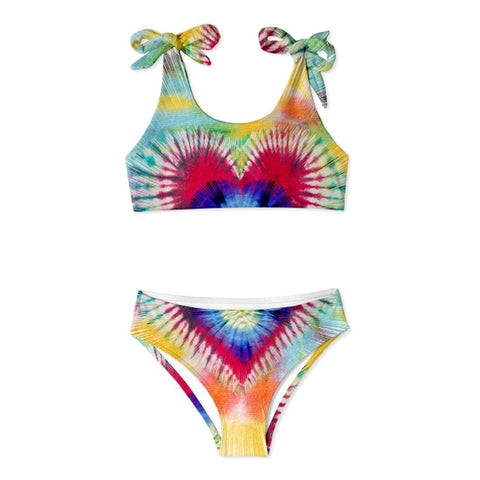 Blossom Tie Dye Shoulder Tie Bikini