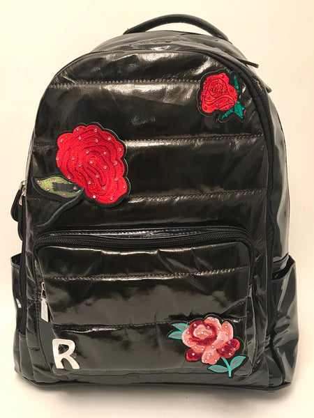 Full Size- Puffer Backpack- Black