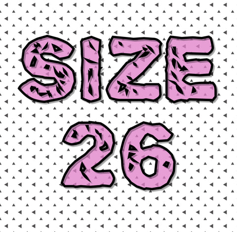 Size 26 (U.S.  9/9.5)