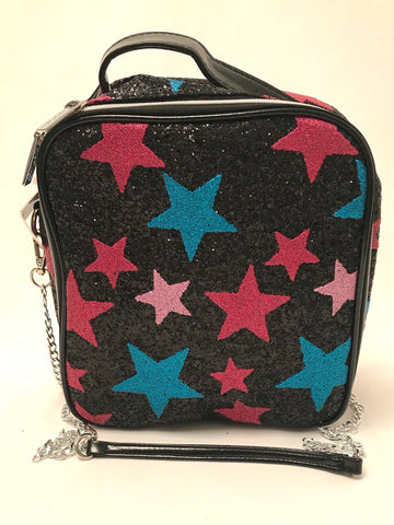 Glitter Stars Lunchbox- Black