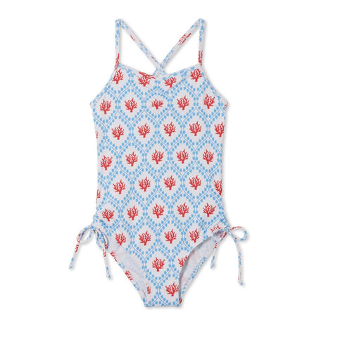 Coral Reef Girls One Piece Swimsuit