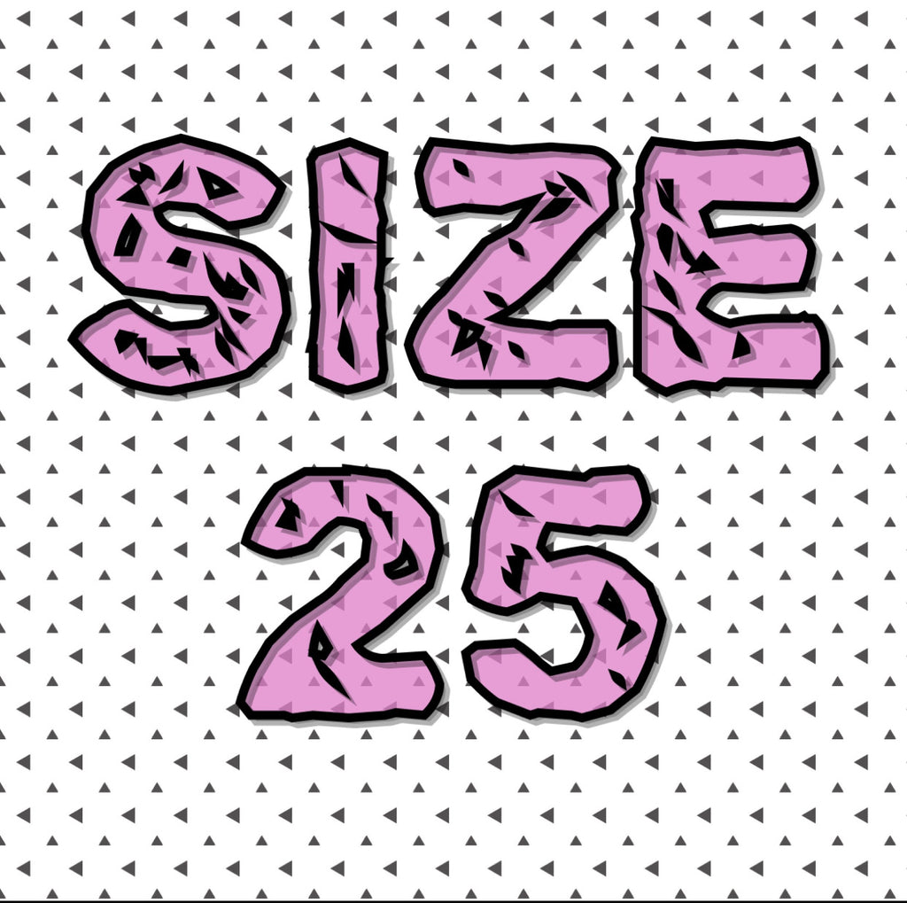 Size 25 (U.S. 8.5)