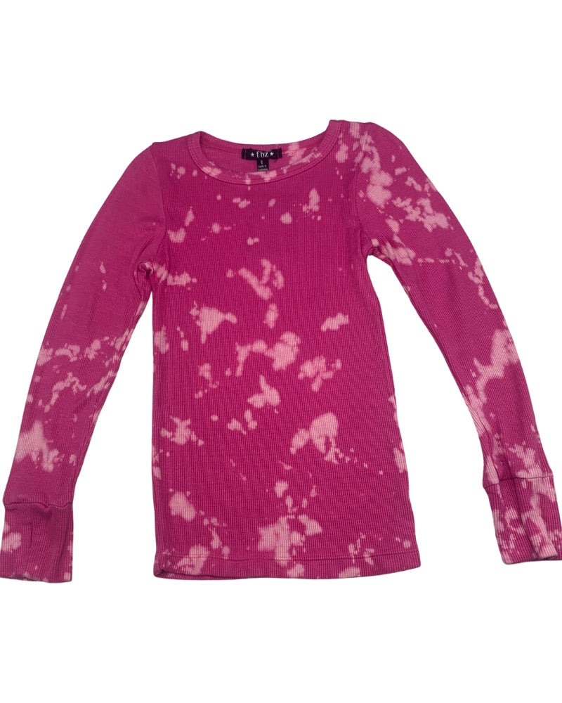 Pink Bleach Ribbed Shirt (5)