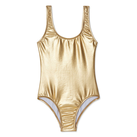 Metallic Gold One Piece Suit