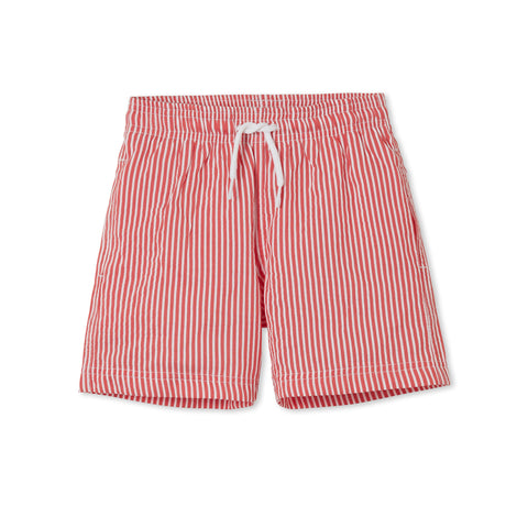 Red Striped Boys Trunks