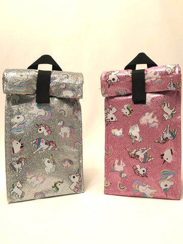 Glitter Unicorn Lunchbox- Silver