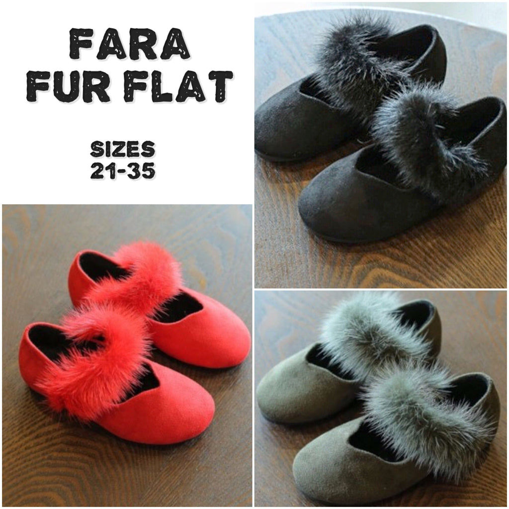 Fara Fur Flat- Size 21