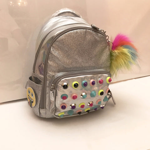 Mini Studded Silver/Multicolor Studs Backpack