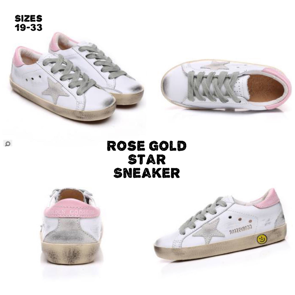 Rose Gold Star Sneaker