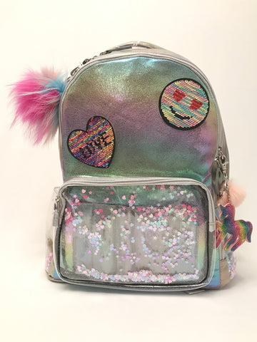 Full Size- Confetti Mermaid Backpack- Pastels