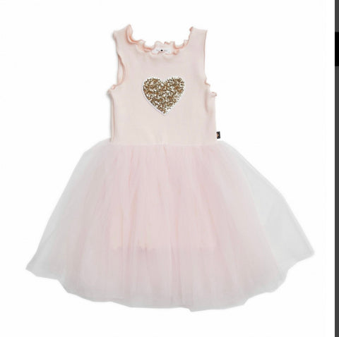 Heart Tutu Dress- Pink