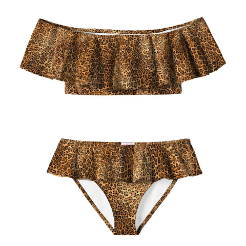 Cheetah Ruffle Bikini