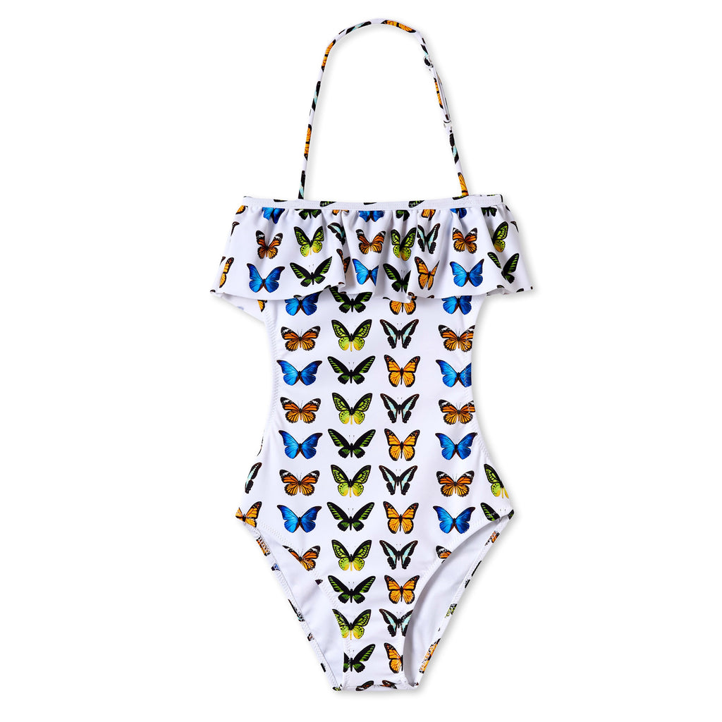 Ruffle Butterfly One Piece Suit