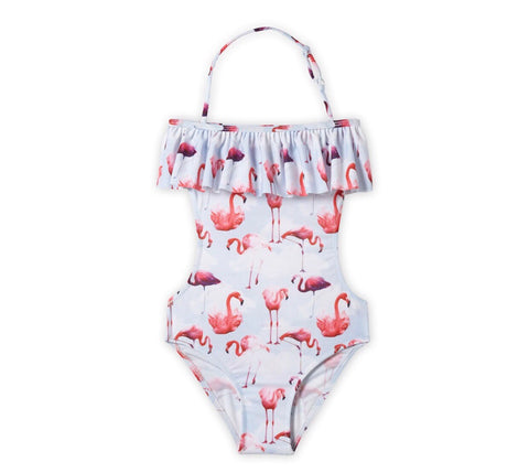 Flamingo Cutout Swimsuit