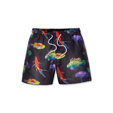 Black Neon Fish Trunks