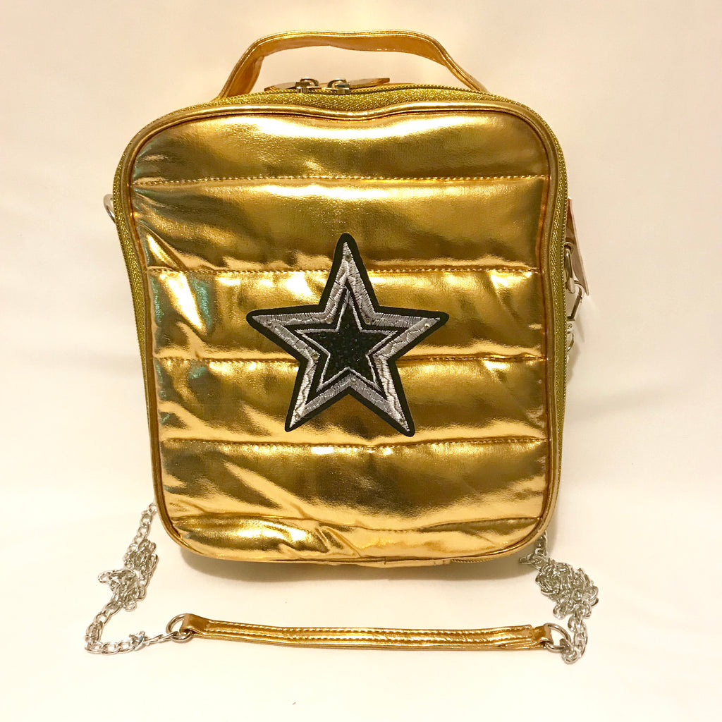 Puffer Square Lunchbox- Gold