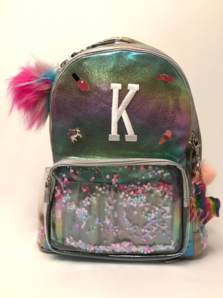 Full Size- Confetti Mermaid Backpack- Pastels