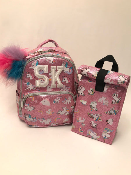 Mini Size- Unicorn Print Backpack- Pink