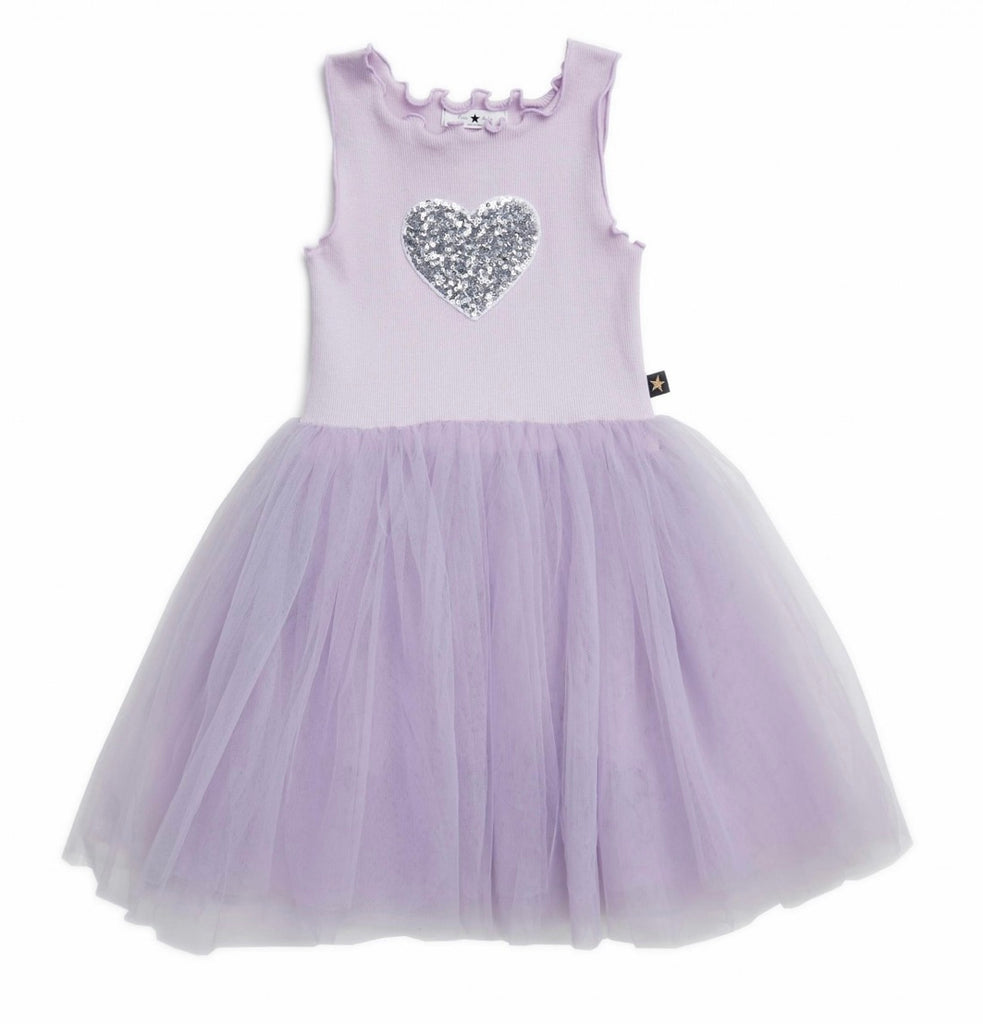 Heart Tutu Dress- Purple