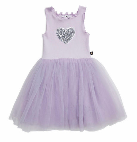 Heart Tutu Dress- Purple