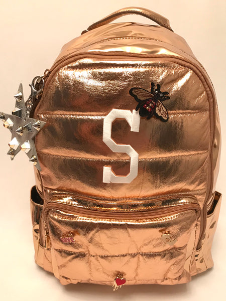 Full Size- Puffer Backpack- Rose Gold
