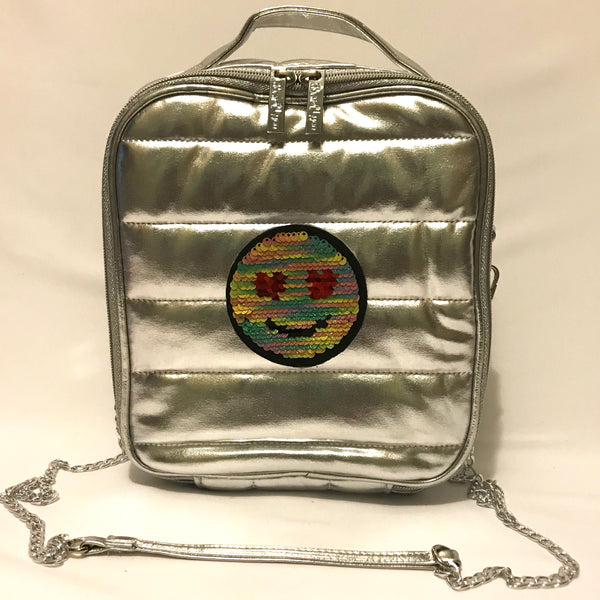 Puffer Square Lunchbox- Silver