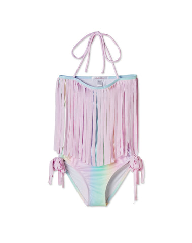 Pastel Rainbow Fringes Swimsuit