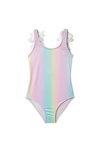 Pastel White Petals Swimsuit