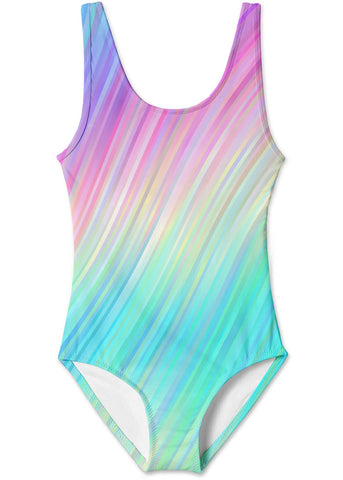 Rain Tie Dye Tank Swimsuit for Girls