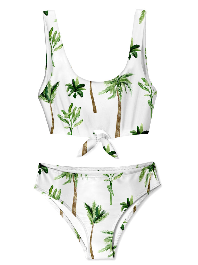 Palm Trees Chest Tie Bikini